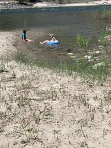 Playtime on the Salmon River.