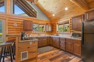 Airbnb cabins with Salmon River Frontage